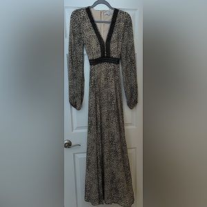 Baltic Born Floor Length Animal Print Dress